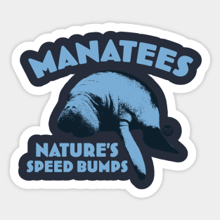 MANATEE SPEED BUMPS Sticker